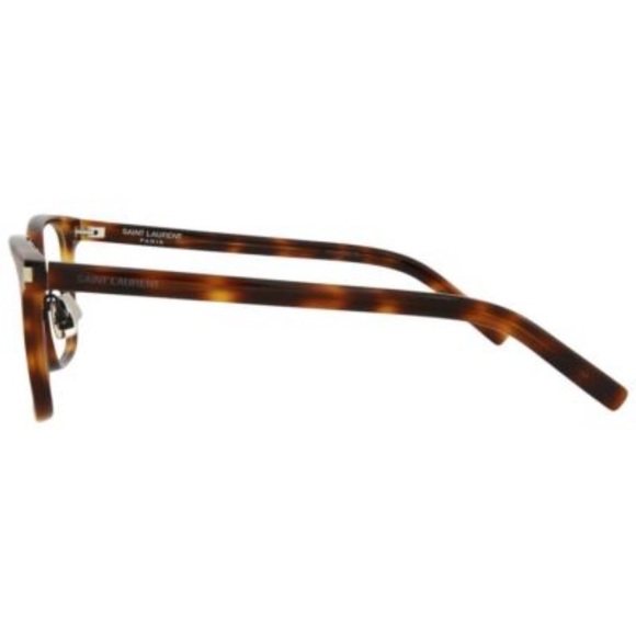 SAINT LAURENT HAVANA/SILVER OPTICAL UNISEX EYEGLASSES SL555 - Picture 2 of 2